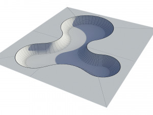skate park concrete bowls pack Model 3D