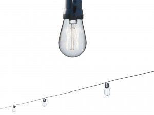 string lights edison lamps 3D Model