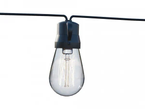 luzes de corda l&acirc;mpadas edison Modelo 3D