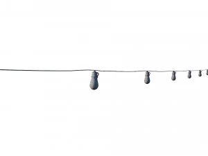 luzes de corda l&acirc;mpadas edison Modelo 3D