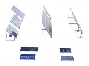 solar panels pack Modelo 3D