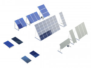 solar panels pack Modelo 3D