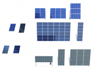 solar panels pack Modelo 3D
