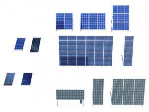 solar panels pack 3D Model