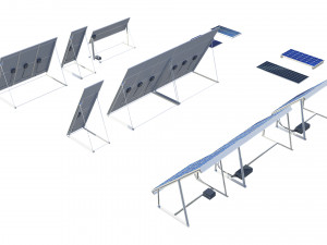 solar panels pack Modelo 3D