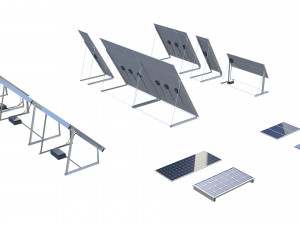 solar panels pack Modelo 3D