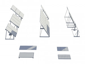 solar panels pack Modelo 3D