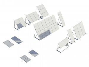 solar panels pack Modelo 3D