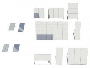 solar panels pack 3D Model