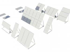 solar panels pack 3D Model