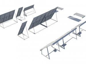 solar panels pack Modelo 3D