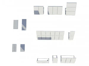 solar panels pack 3D Model