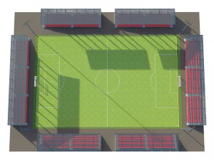 soccer football field 3D Model