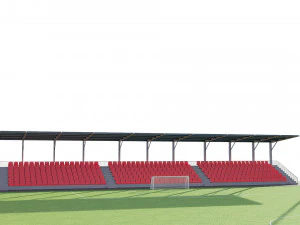 soccer football field 3D Model