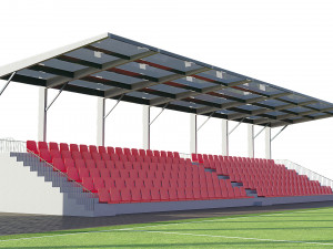 soccer football field Modelo 3D
