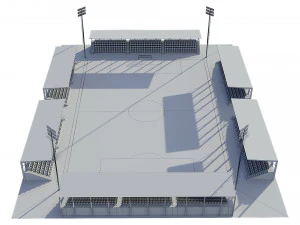 soccer football field 3D Model
