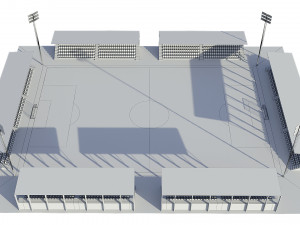 soccer football field Modelo 3D