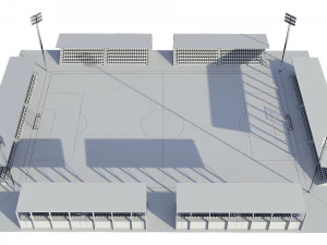 soccer football field 3D Model
