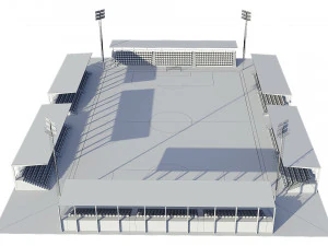 soccer football field 3D Model