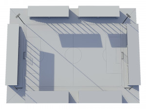 soccer football field Modelo 3D
