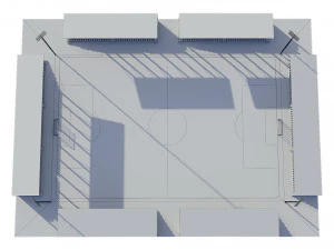 soccer football field 3D Model