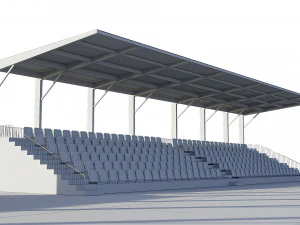 soccer football field 3D Model