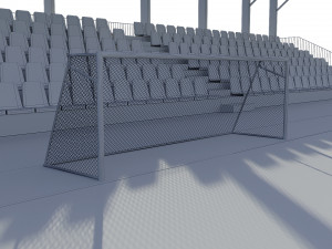 soccer football field Modelo 3D