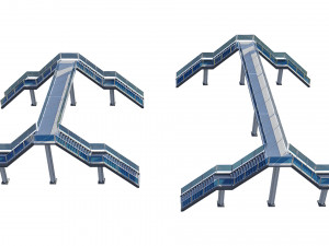 pedestrian bridge Modelo 3D
