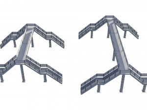 pedestrian bridge Modelo 3D