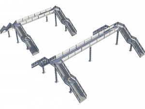 pedestrian bridge Modelo 3D