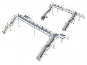 pedestrian bridge Modelo 3D