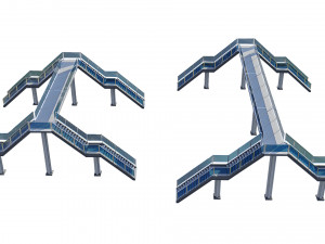 pedestrian bridge Modelo 3D