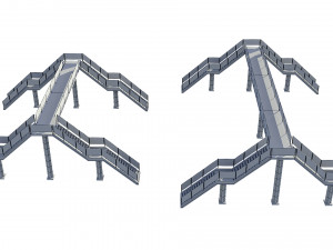 pedestrian bridge Modelo 3D