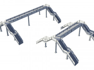 pedestrian bridge Modelo 3D