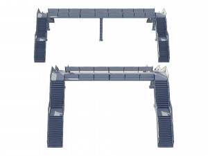 pedestrian bridge Modelo 3D