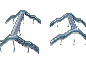 pedestrian bridge Modelo 3D