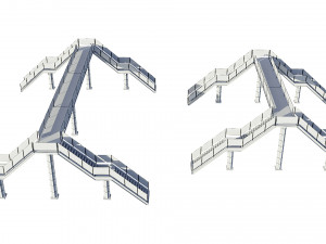 pedestrian bridge Modelo 3D