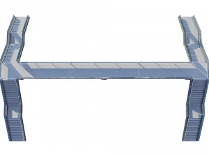 pedestrian bridge 3D Model