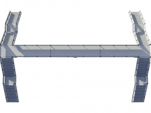 pedestrian bridge Modelo 3D