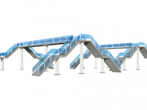pedestrian bridge Modelo 3D