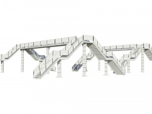 pedestrian bridge Modelo 3D