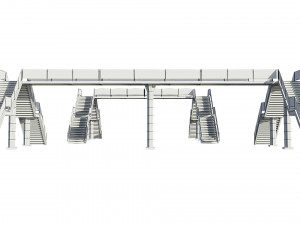 pedestrian bridge Modelo 3D