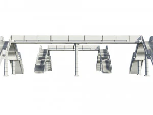 pedestrian bridge 3D Model