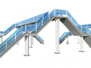 pedestrian bridge Modelo 3D