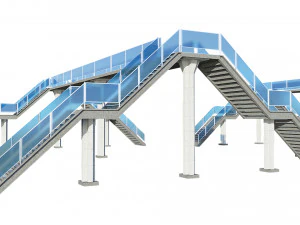 pedestrian bridge 3D Model