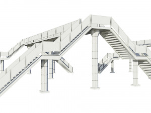 pedestrian bridge Modelo 3D