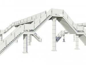 pedestrian bridge 3D Model