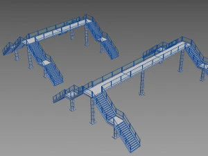 pedestrian bridge 3D Model