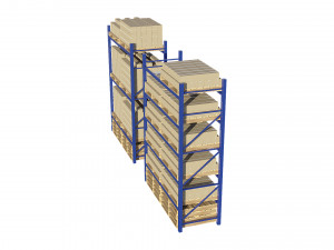 warehouse racking 3D-Modell