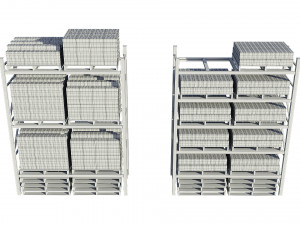 warehouse racking 3D-Modell